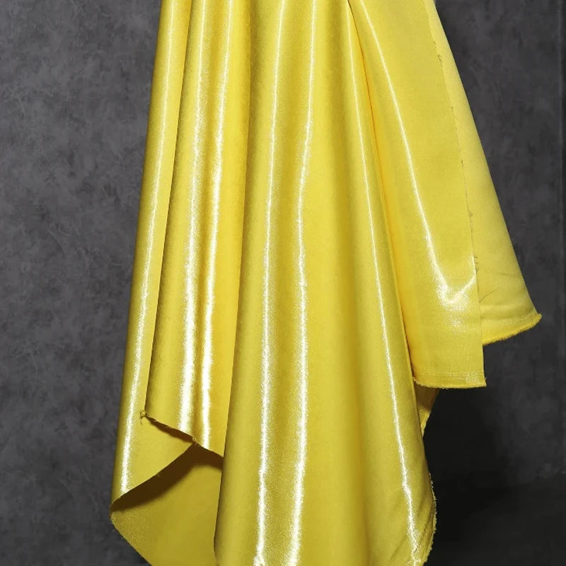 Luxury Glossy Liquid Satin Fabric Wide 1.5M Galaxy Water Gloss Satin Fabric for Dress Suit Clothing Fashion Designer Material
