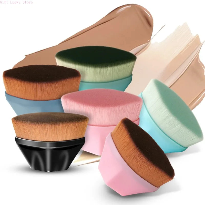 1PC Foundation Brushes Makeup Korean Professional Cosmetics BB Cream Powder Make Up Brush Short Handle Magic Foundation Brush