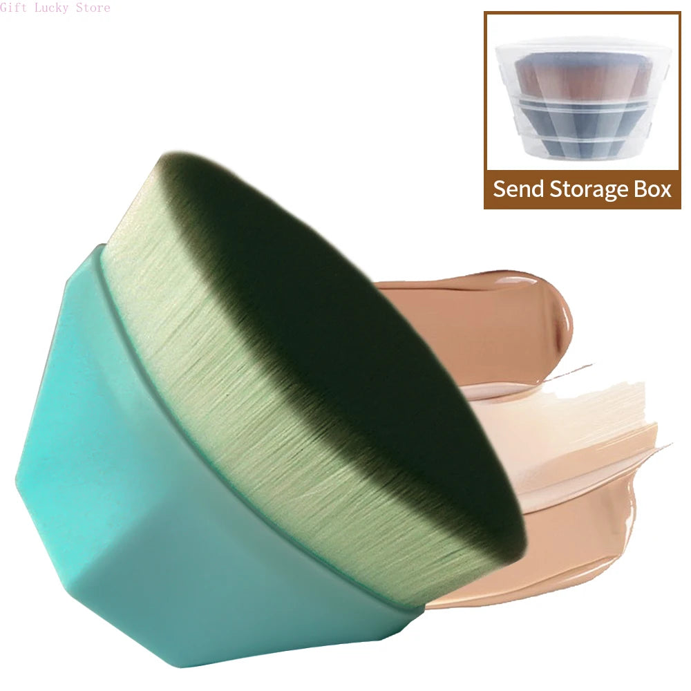 1PC Foundation Brushes Makeup Korean Professional Cosmetics BB Cream Powder Make Up Brush Short Handle Magic Foundation Brush