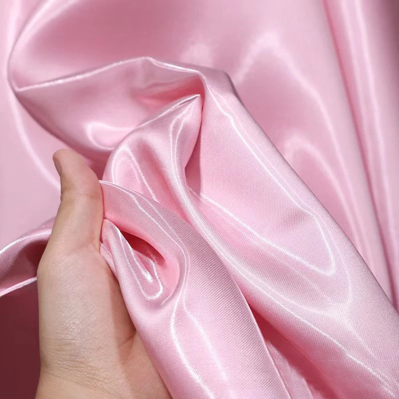 Luxury Glossy Liquid Satin Fabric Wide 1.5M Galaxy Water Gloss Satin Fabric for Dress Suit Clothing Fashion Designer Material