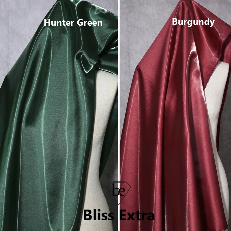 Luxury Glossy Liquid Satin Fabric Wide 1.5M Galaxy Water Gloss Satin Fabric for Dress Suit Clothing Fashion Designer Material
