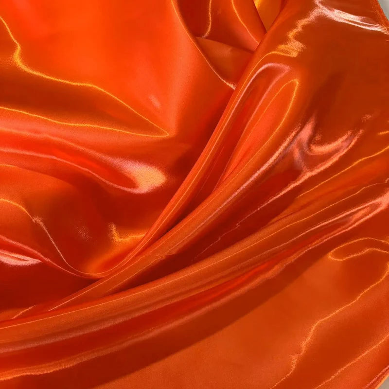 Luxury Glossy Liquid Satin Fabric Wide 1.5M Galaxy Water Gloss Satin Fabric for Dress Suit Clothing Fashion Designer Material