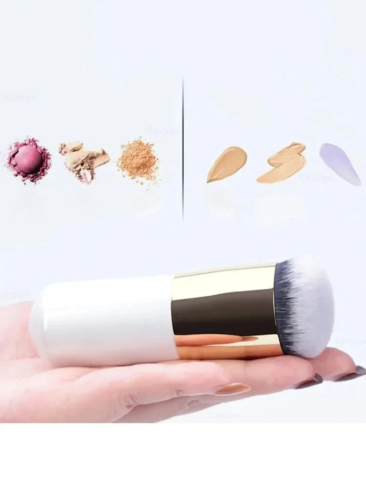 1Pc Large Brush With Small Fat Pier Foundation Head Make Up Brush BB Cream Mushroom Brush No Powder No Mark Foundation Makeup
