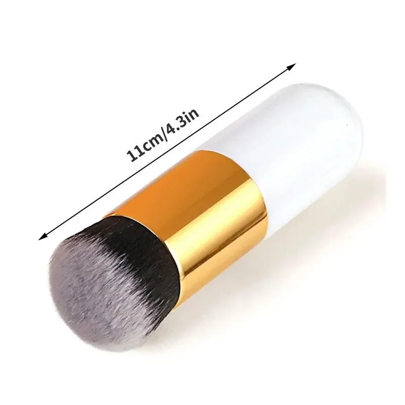 1Pc Large Brush With Small Fat Pier Foundation Head Make Up Brush BB Cream Mushroom Brush No Powder No Mark Foundation Makeup