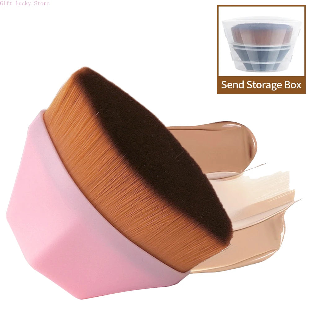 1PC Foundation Brushes Makeup Korean Professional Cosmetics BB Cream Powder Make Up Brush Short Handle Magic Foundation Brush