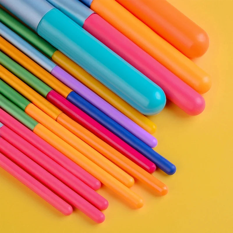 Makeup Brushes 15Pcs Colourful Makeup Brush Set Foundation Contour Blush Concealers Eye Shadow Blending Make Up Brush Kit