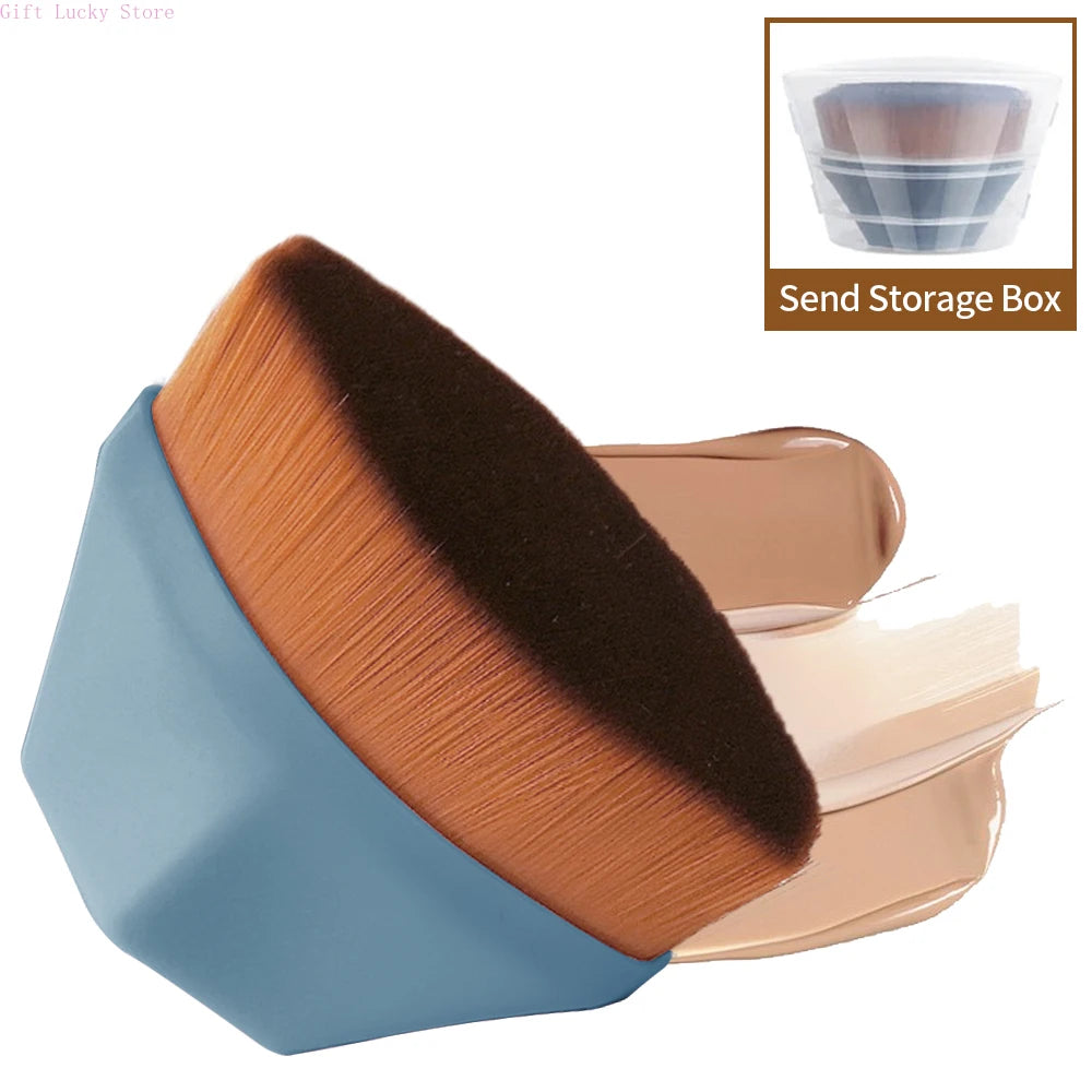 1PC Foundation Brushes Makeup Korean Professional Cosmetics BB Cream Powder Make Up Brush Short Handle Magic Foundation Brush