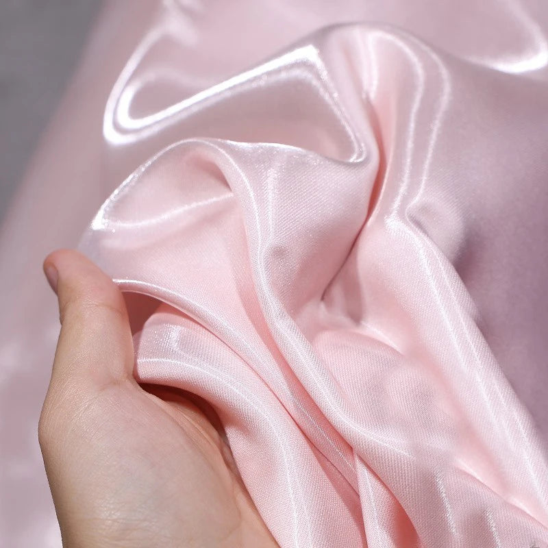 Luxury Glossy Liquid Satin Fabric Wide 1.5M Galaxy Water Gloss Satin Fabric for Dress Suit Clothing Fashion Designer Material