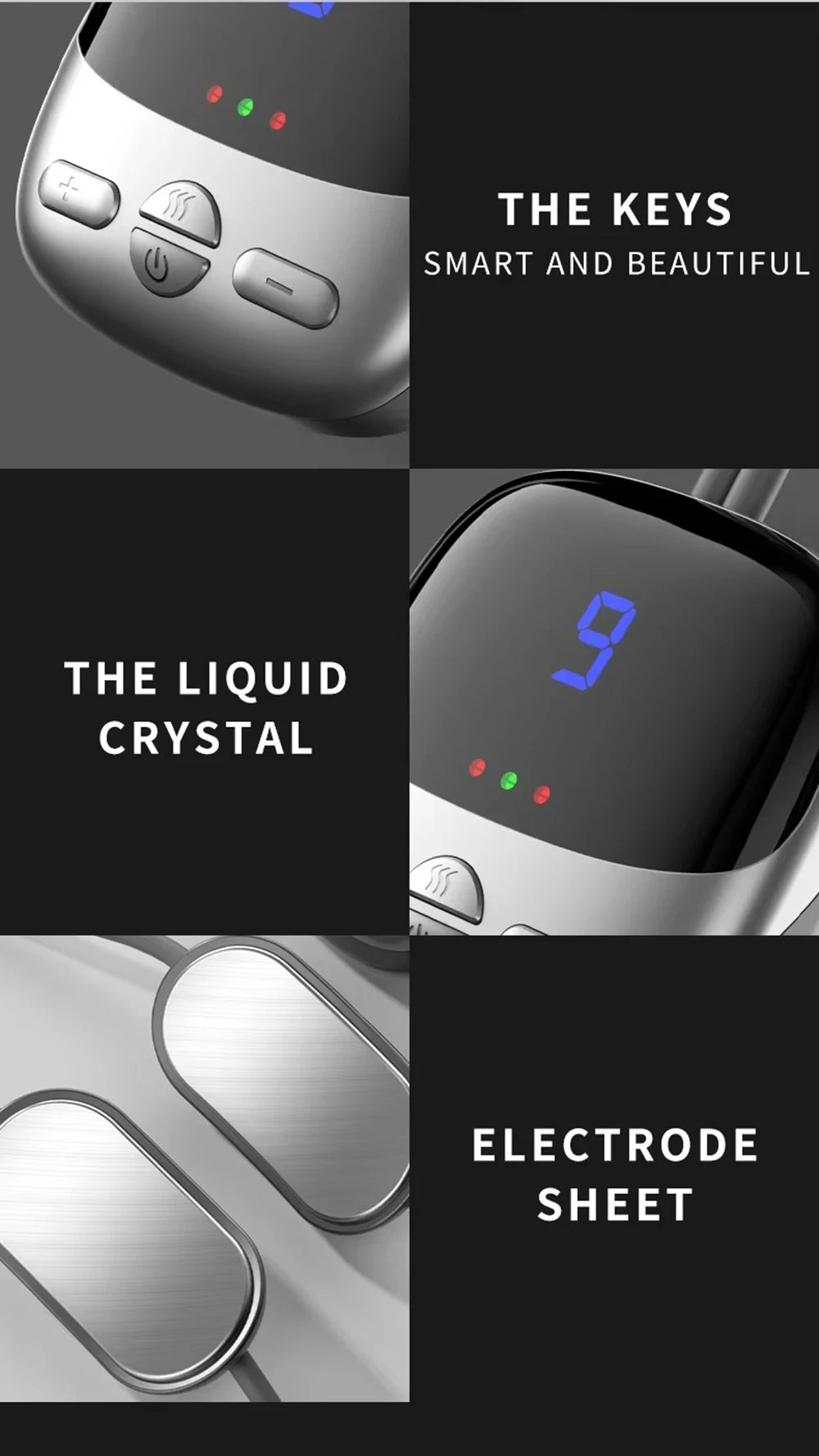 Smart TENS+EMS Electric Neck Massager with Micro-Current Portable Hot Compress for Cervical Spine Shoulder And Neck Pain Relief