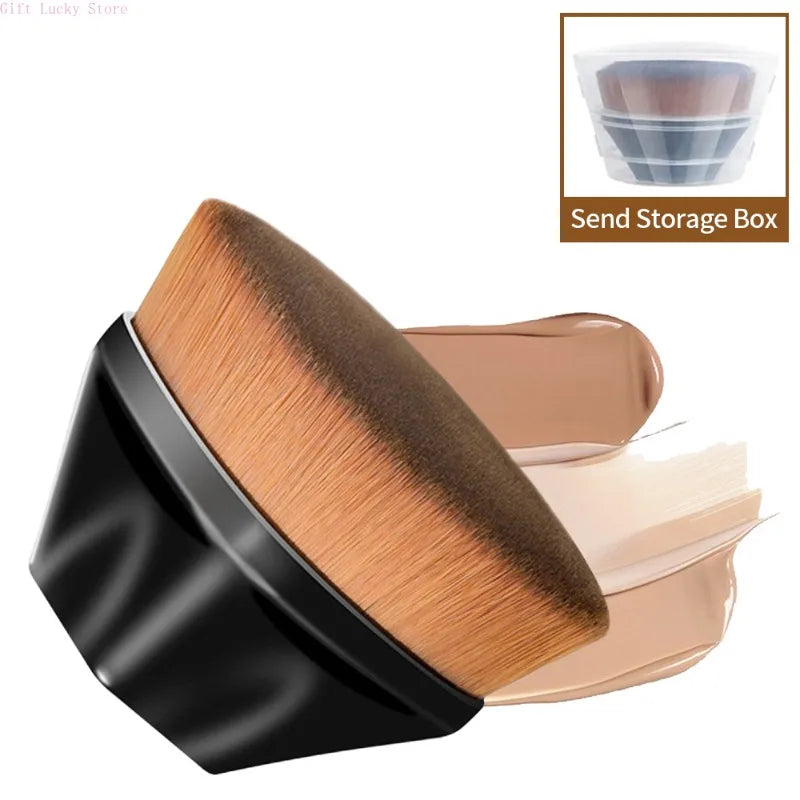 1PC Foundation Brushes Makeup Korean Professional Cosmetics BB Cream Powder Make Up Brush Short Handle Magic Foundation Brush