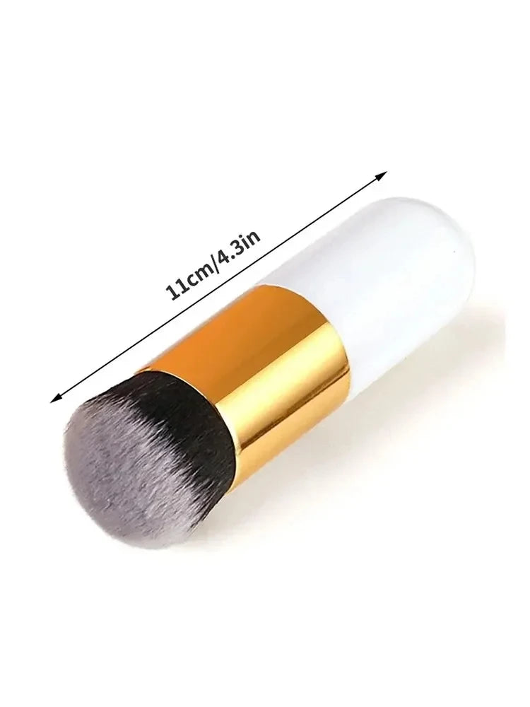 1Pc Large Brush With Small Fat Pier Foundation Head Make Up Brush BB Cream Mushroom Brush No Powder No Mark Foundation Makeup