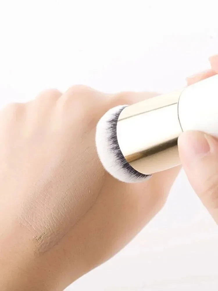 1Pc Large Brush With Small Fat Pier Foundation Head Make Up Brush BB Cream Mushroom Brush No Powder No Mark Foundation Makeup