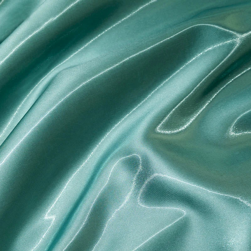 Luxury Glossy Liquid Satin Fabric Wide 1.5M Galaxy Water Gloss Satin Fabric for Dress Suit Clothing Fashion Designer Material